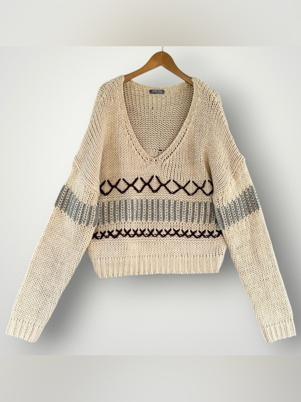 🎉5 for $45🎉 White oak sweater pullover size L
